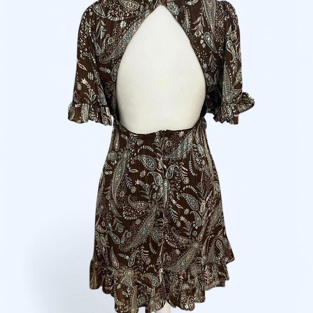 Allison & Kelly Women's Brown and Multi Dress - Picture 3 of 4